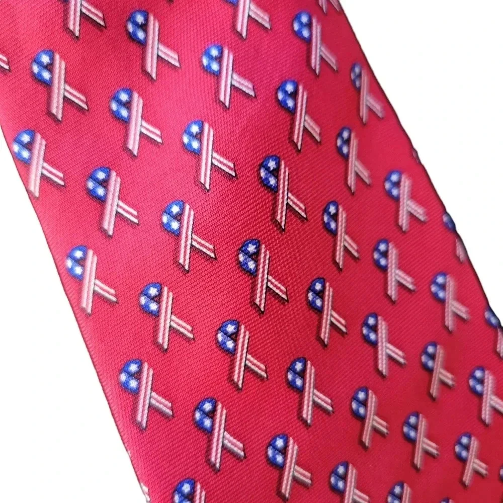 Nautica Men's Patriotic Silk Neck Tie, Red, White & Blue